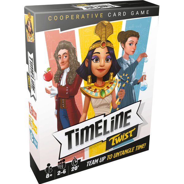 Zygomatic Timeline Twist Card Game | Trivia Game | Strategy Game | Cooperative Game| Fun Family Game for Kids and Adults | Ages 8+ | 2-6 Players | Average Playtime 20 Minutes | Made