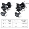 Sougayilang Conventional Reel 30 Trolling Fishing Reel Powerful Drag Fishing Reel for Saltwater Big Game(HSTL Black 30)