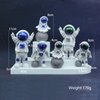 LUOZZY 8 Pcs Astronaut Figurines Cake Topper Miniature Astronaut Toys Outer Space Cake Decorations Spaceman Statues for Space Theme Party Decorations