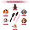 Giantree 2Pcs Wig Brush for Synthetic Wigs with Comb, Stainless Steel Bristle Wig Hair Brush Professional Synthetic Hair Brush for Thick Curly Thin Long Short Wet or Dry Hair Extension Brush for Women