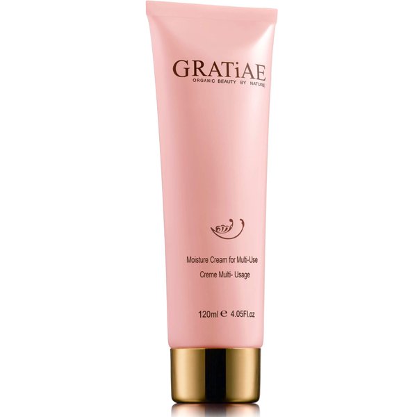 Gratiae Organics Moisture Cream for Multi-Use for face and body, anti-aging face cream, skin care with aloe vera gel, face moisturizer, light, non sticky 4.05 Fl oz