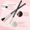 Eyeshadow Brush Set Blending Brushes - Eye Makeup Brushes Eyeshadow Kit - Smoky Eye Brush Set - For Shading or Blending of Eye Shadow Cream Powder Highlighter