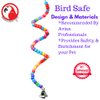 Bonka Bird Toys 869 Millet Holder Colorful Plastic Bead Miller Foraging Parakeet Budgie Finch Dove