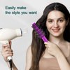 RHOS Round Brush for Blow Drying, Curling/Straightening - 1.5 inch Round Hair Brush for Bangs, Thin, Short, Curly Hair , Heat Resistant Hair Brush for Women and Men, Purple