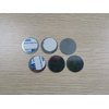 TUOKING 50pcs Round Metal Stickers for Non-Magnetic Eyeshadow Pan Use with Magnetic Makeup Palette (Diameter 2.5cm)