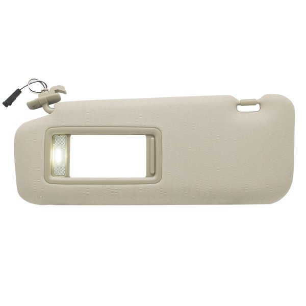 CRAZYPARTS Driver Left Sun Visor Compatible with Mazda CX-9 2010-2015 Replaces# TD11-69-320C-75 TD12-69-320C-75 Color:Beige