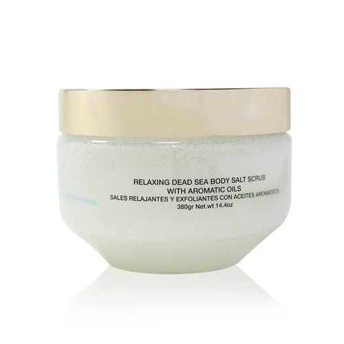 Deep Sea Cosmetics | Relaxing Dead Sea Body Salt Scrub | Body Scrub with Dead Sea Salt and Minerals, Aromatic Oils and Vitamin E - 14.4 Oz