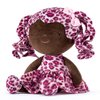 Gloveleya Doll Baby Dolls Soft Doll Baby Girl Gifts Curly Hair Brown Rose Red Leopard Dress Spring Girl 12inches
