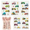 24 Sheets Tractor Temporary Tattoos, Birthday Decorations Tractor Party Favors