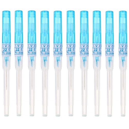 SUMPIGGER Catheter Piercing Needles 10Pcs 22 Gauge Ear Nose Piercing Needles IV Catheter Needles for Piercing Cleaned Body Tattoo Tools Piercing Kit Piercing Supplies