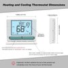 Thermostat for Home, Premium Heat Pump Room Temperature Controller, up to 2H/1C, Easy-to-Read Large Display，White Backlight