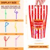 25 Sets Carnival Theme Party Decorations Carnival Bags Carnival Drink Pouches with Straws Reusable Carnival Treat Bags with Zipper for Carnival Party Favors Kids Circus Favor Plastic Circus Party Bag