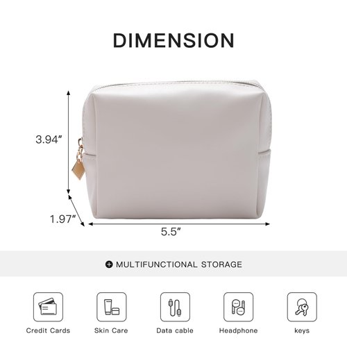 bagINBAG QIANPA Cute Small Pouch, Makeup Cosmetic Bag,Make up Bag for Purse,Toiletry Zipper Pouch,Tech Bag,Electronic Organizer Travel Case,Storage Pouches for Organization Cream