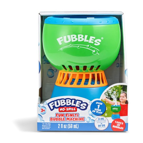 Little Kids Fubbles No-Spill Fun-Finiti Bubble Machine Active Play for Ages 3 to 8