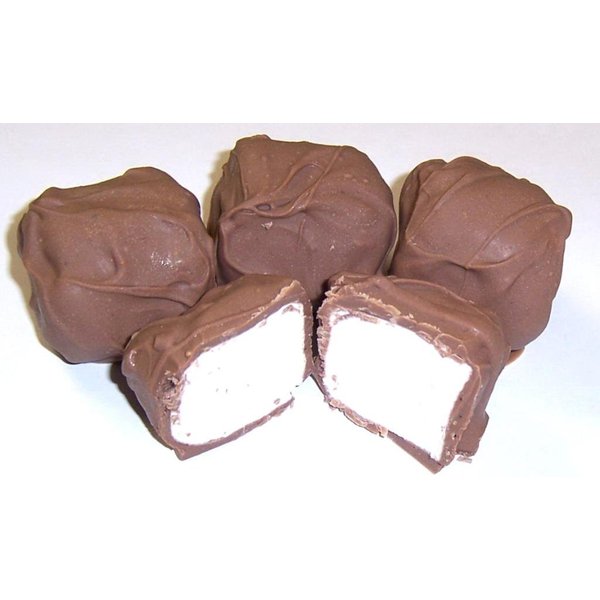 Scott's Cakes Milk Chocolate Covered Marshmallows in a 1 Pound Plastic Deli Container