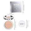KYDA Mineral Powder, 4-in-1 Mineral Pressed Powder Foundation, SPF 35, Matte Setting Powder with Concealer and Foundation, Lightweight Flawless Coverage, MEDIUM