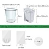 Small Garbage Bags 2.6 Gallon - Compost Bags, Kitchen Biodegradable Compostable Bin Liners Plastic White Bathroom Liners Organic Clear Trash Bags for Office Dorm Bedroom Car Recycling Compost Bag