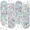 OLYCRAFT 48g 4 Styles Ocean Theme Nail Sequins Nail Art Glitter Sequin Dolphin Fish Resin Epoxy Fillters Art Craft Paint Glitters for DIY Crafting Nail Art Phone Case Manicure Decorations