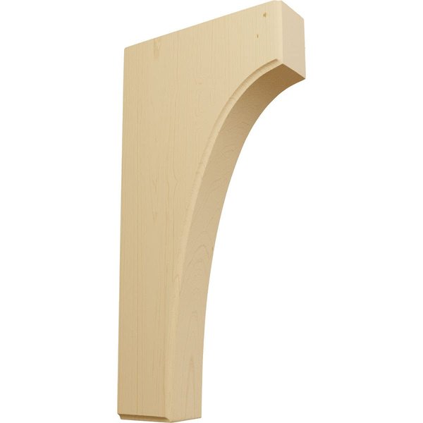 Ekena Millwork BKTW02X06X12CVAL Clarksville Wood Brackets, 1 3/4"W x 6"D x 12"H , Alder