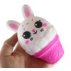 1 Bunny Ice Cream Cone - Soft Creamy Doh Filled Squeeze Stress Balls - Sensory Easter Toy (Random Color)