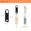 Urmspst Zipper Pull Replacement (Upgraded), 8 Pcs Detachable Zipper Pull Tabs for Luggage Clothing Jackets Backpacks Boots Purse Coat(4 Color Black, Silver, Gold, Brilliant Black)