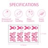 Breast Cancer Awareness Tattoo Stickers Pink Ribbon Temporary Tattoo Stickers,Waterproof Tattoo stickers for Women Party Festivals Charity Public & Social Event Public Welfare Party Supplies 10Sheets