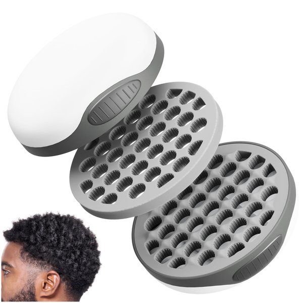 Silicone Curl Sponge, Hair Twist Curling Comb with Spiralized Cavities, Two-Sided Use Hair Tool for Afro Curls, Hair Curler for Men Women Hair