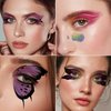 Konsait 6 Sheets Butterfly Tattoos Temporary for Women Girls Face Tattoos for Women Eye Sticker Makeup Kids Tattoos Temporary For Girls Face Temporary Tattoos Butterfly Wing Tattoos 17 Pairs