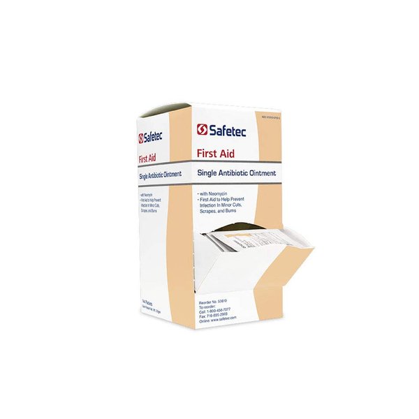 Safetec 25277 Single Antibiotic Ointment with Neomycin, 0.9 g, Pack of 144