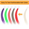 SOYZMYX Hair Color Rings 100% Human Hair Color Sample Testing Color Samples 9 inch Light Blonde Hair Color