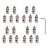 AONTOKY 20 PCS Dia 1.3mm Adjustable RC Airplane Pushrod Connector Linkage Stopper for Model Aircraft DIY Replacement Parts