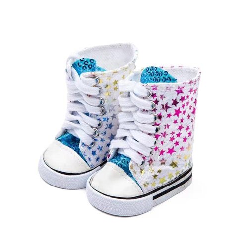Doll Shoes Accessories Doll Snow Boots Fit 18-inch American Doll Girl Dolls (Canvas Boots)
