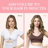 GOO GOO Clip in Hair Extensions Real Human Hair, 16inch 120g 7Pcs, 3/8/613 Balayage Walnut Brown to Ash Brown and Bleach Blonde, Remy Human Hair Extensions Clip ins for Women, Natural Human Hair