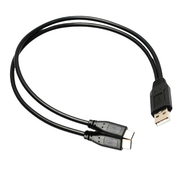 USB-C Splitter, Each Cable 18" Long, USB to USB-C Splitter, Charging Splitter for Garmin Alpha 300 and TT25 System