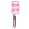 Hair Brush, Curved Vented Brush Faster Blow Drying, Professional Curved Vent Styling Hair Brushes for Women, Men, Paddle Detangling Brush for Wet Dry Curly Thick Straight Hair(Pink)