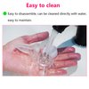 YeulYuuri Hair oil applicator for scalp，Hair oiling applicator,Root comb applicator bottle, Scalp oil applicator,scalp massager hair growth, Ball Hair Oil Applicator Bottle（Transparent white）