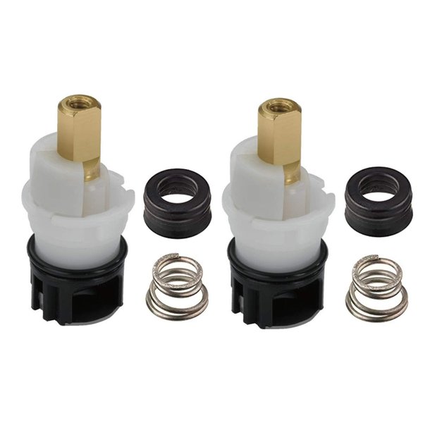 RP25513 faucet stem assembly repair kit fits Various Delta two handle lavatory, centerset, widespread bathroom faucet plus RP4993 seat and spring, 4pk