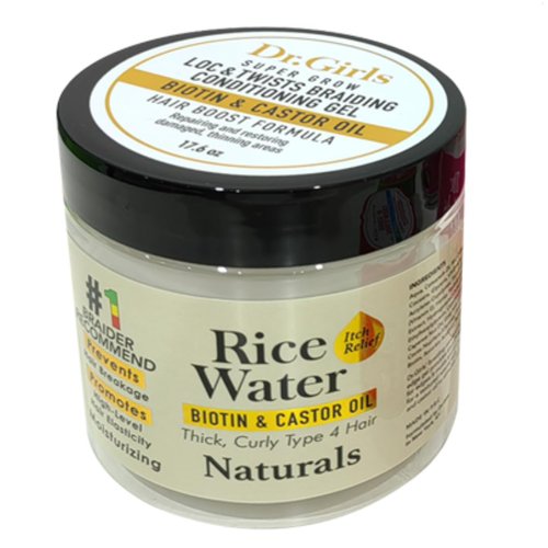Dr Girls Super Grow Loc & Twists Braiding Conditioning Gel/Goat Milk and Honey/Vitamin C/17.6 oz