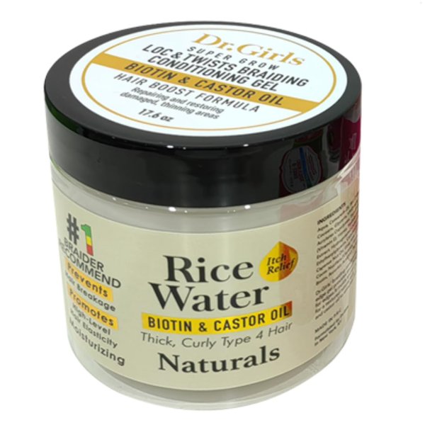 Dr Girls Super Grow Loc & Twists Braiding Conditioning Gel/Goat Milk and Honey/Vitamin C/17.6 oz