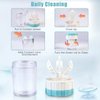 Contact Lens Travel Kit with Cleaner Washer, Portable Contact Box with Mirror Tweezers Remover Tool Solution Bottle for Daily Outdoor
