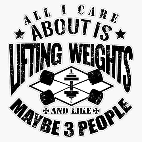 Magnet Bodybuilding Lifting Weights Gym Magnet Reusable Sticker 5"