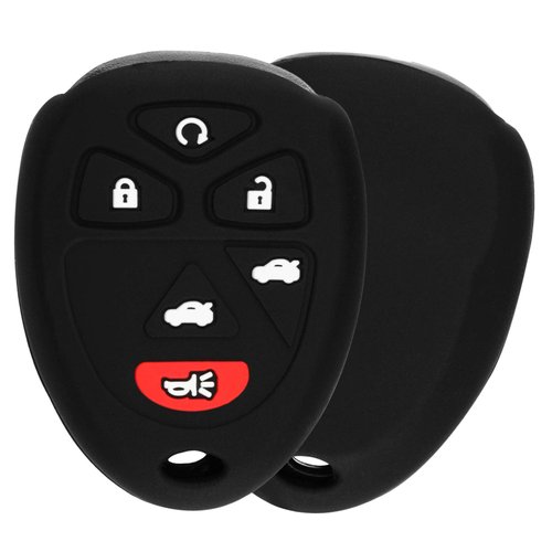 KeyGuardz Keyless Entry Remote Car Key Fob Outer Shell Cover Soft Rubber Protective Case for Suburban Tahoe Yukon 15913427