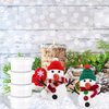 CIEOVO 12 Set Christmas Snowman DIY Craft Kits Build Snowman DIY Craft Snowman Making Accessories for Winter Holiday Christmas Party Supplies Stuffers Xmas Gift