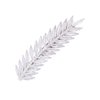 OBONNIE Silver Tone Sparkling Clear CZ Flower Leaf Bowknot Hair Barrette Clip for Bridal Women (Leaf)