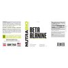 NutraBio Beta-Alanine Supplement, 800mg - Gluten-Free Pre-Workout Supplement to Buffer Lactic Acid, Muscle Fatigue, and Soreness, 120 Capsules