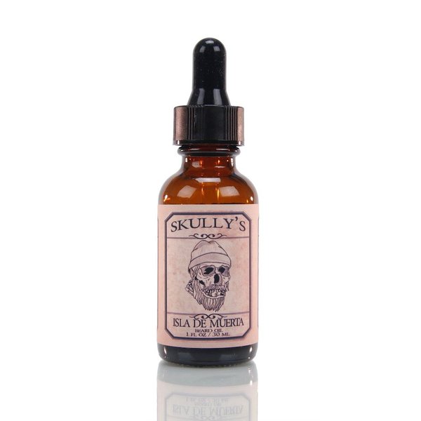 Skully's Isla De Muerta Beard Oil 1 oz. (Coconut and Pineapple Scented) Beard oil for Men, Promotes Beard Growth, Softens, Moisturizes