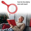 Kids Magnifying Glass Handheld Jumbo Magnifiers with Stand, Exploration Play Reading Magnifier for Children, 5X Magnification Loupe (Ages 3+) (Red)