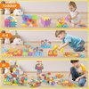 Pycoal Gears Building Toys, STEM Educational Toys 234 PCS Gears Building Blocks Kids Tool Set with Electric Drill, Electric Gears Blocks Toys Birthday Gifts for Kids Age 3+