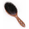 YS Park Hair Brush - Beetle - Soft Cushion - Marble Wood Air Vent - 1 Boar YS-BR68AS1