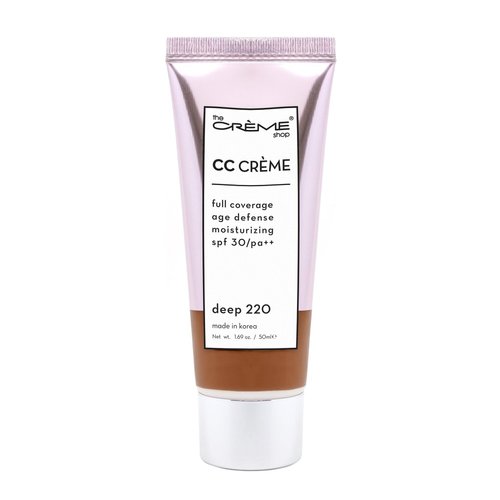The Creme Shop Color-Adapting Makeup Infused with Kokum Butter, Grapeseed Oil, Cica, Vitamin C, and Aloe Leaf Extract - Full Coverage, Hydrating, SPF 30 - Inclusivity in Every Shade – DEEP 220